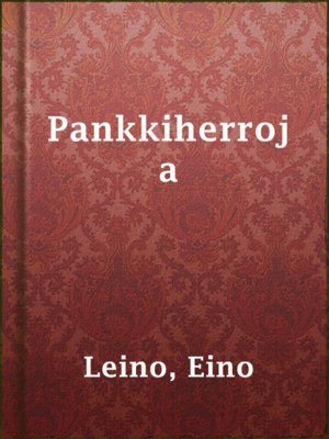 cover image of Pankkiherroja
